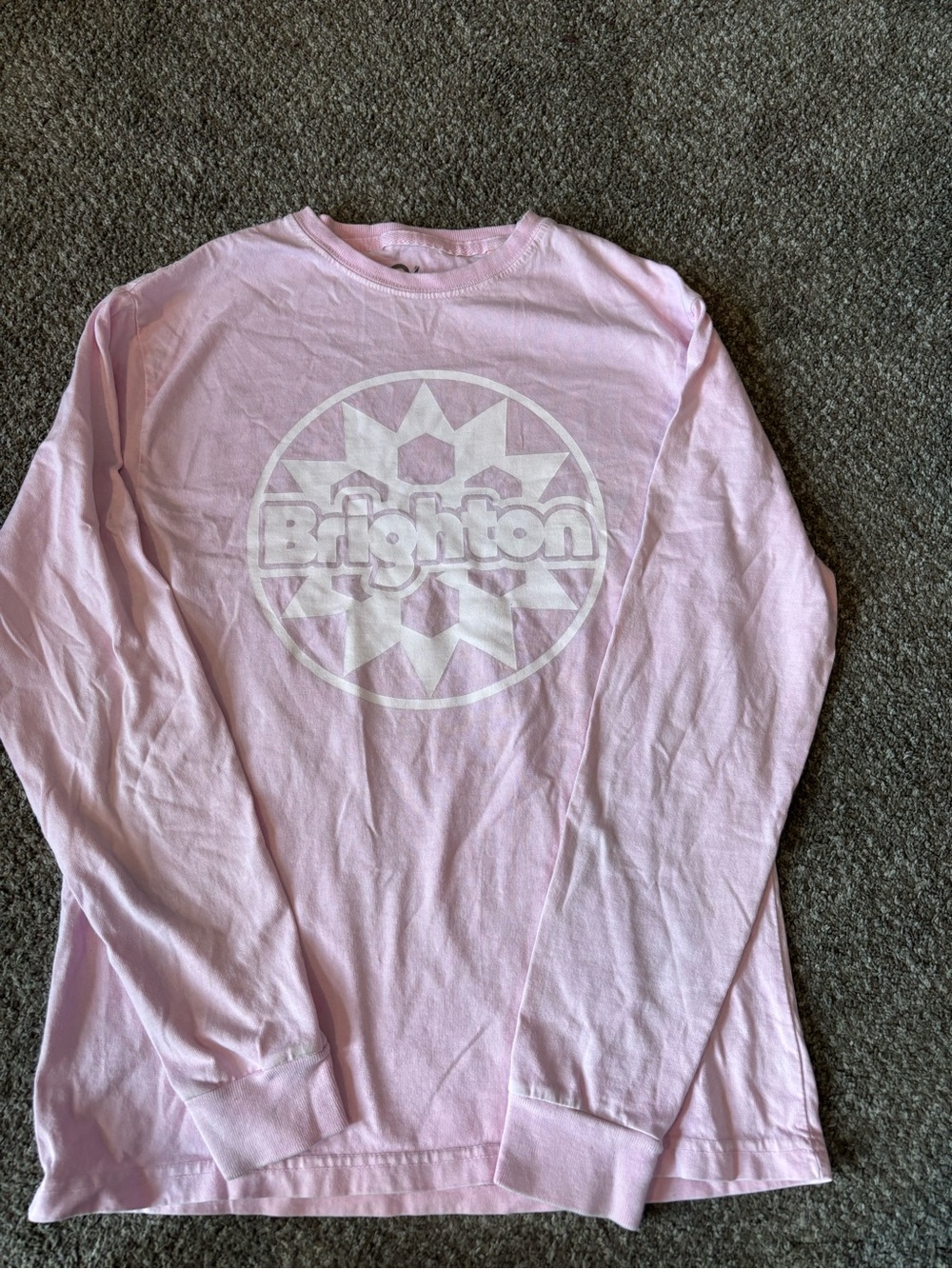 Brighton Light Pink Long Sleeve Logo Tee for Kids